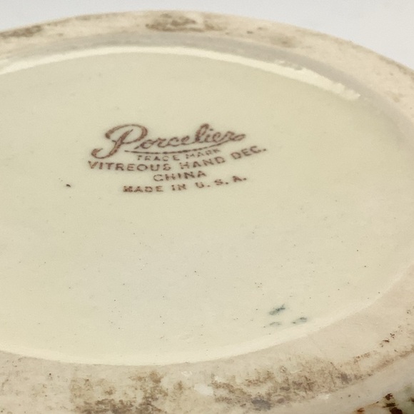 Vintage Porcelier Vitreous China Hand Decorated Flying Duck Teapot - Picture 10 of 11